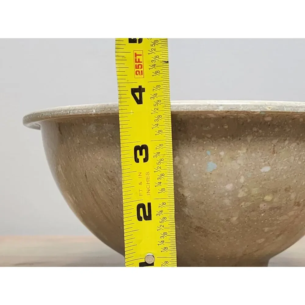 Vintage Texas Ware Beige Confetti Spatter Melamine Melmac Mixing Bowl MCM 8 Inch